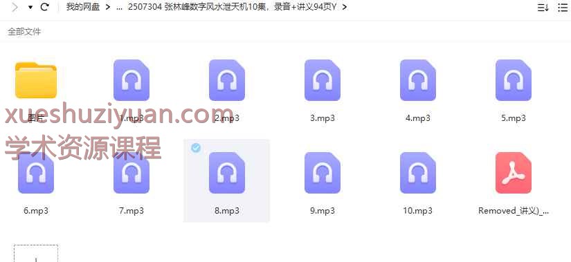 张林峰数字风水泄天机10集，录音+讲义94页Y插图