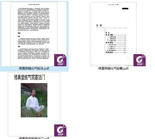 251156修真炼精化气《筑基法门》《化气秘籍》《化气秘法》3本插图