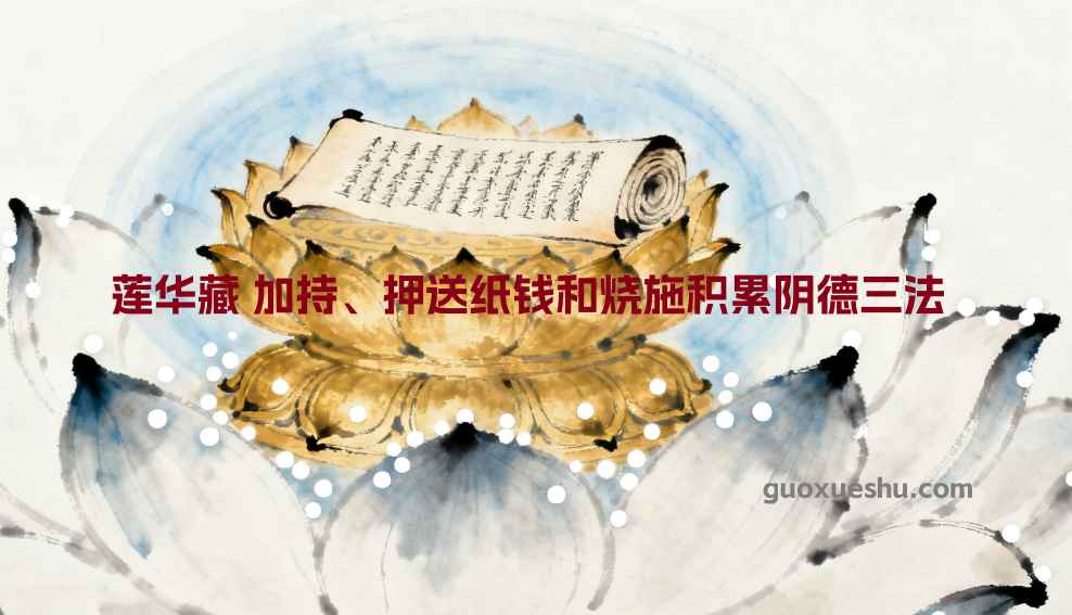 251178 莲华藏 加持、押送纸钱和烧施积累阴德三法24页Y插图