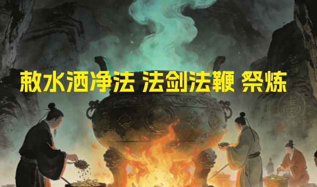 251268敕水洒净法 法剑法鞭 祭炼 视频1集Y插图