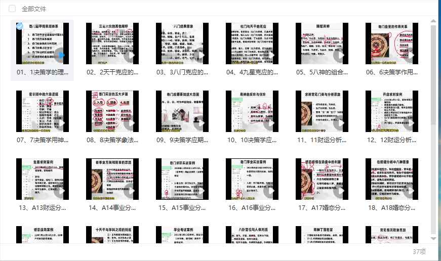 251280舒涵《奇门决策学传承人研修班》37集视频Y插图 251280舒涵《奇门决策学传承人研修班》37集视频Y插图