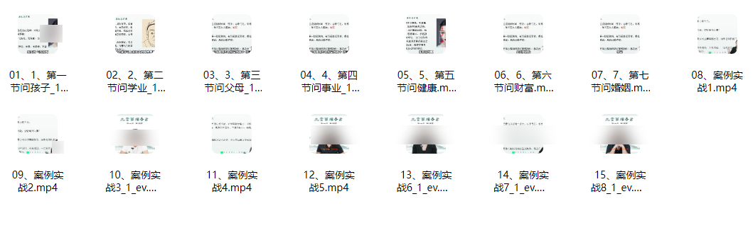 260127 张芝鸣《九宫面相奇占密训营》视频15集Y插图