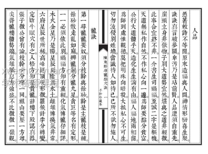 《陈东野寻龙点穴决》手抄珍藏本插图1