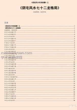 易经风水布局秘笈之《阴宅风水七十二龙格局》插图