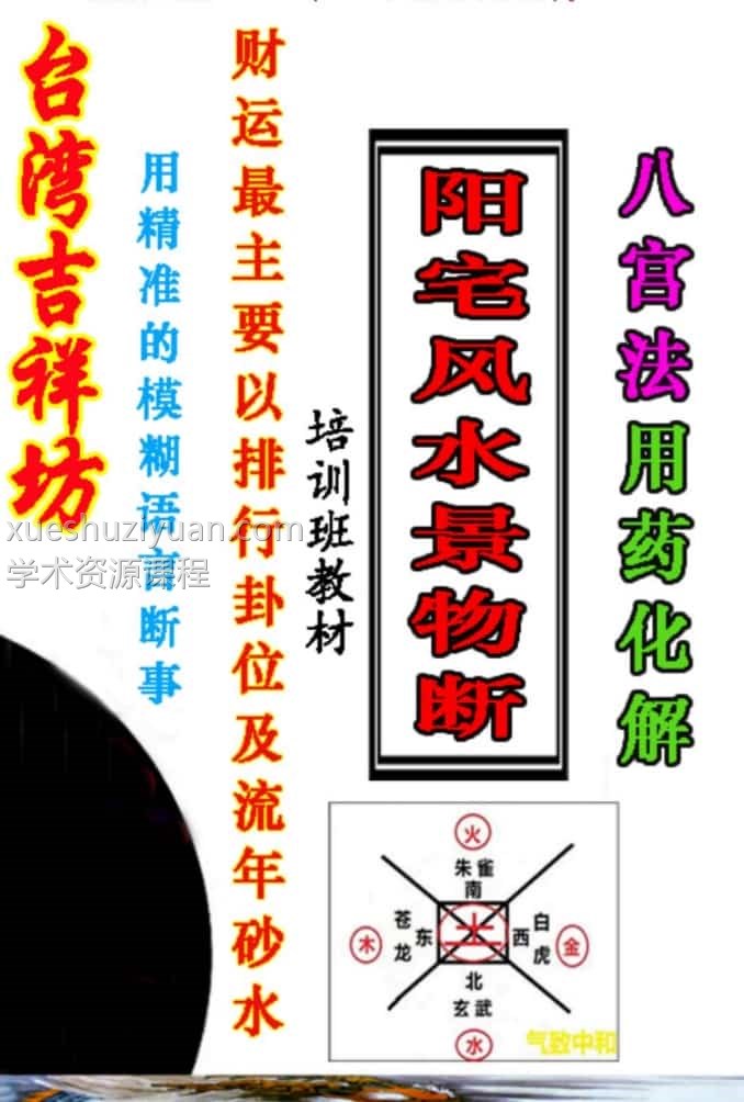 台湾《阳宅风水景物断》400线彩色插图 台湾《阳宅风水景物断》400线彩色插图