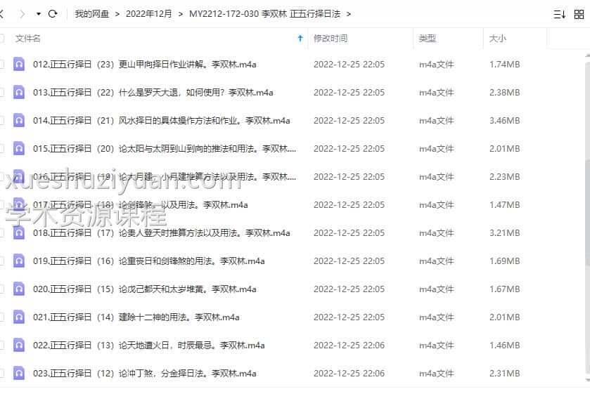 李双林 正五行择日法录音合集插图