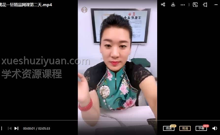 孙星云桃花一针3集视频教程插图