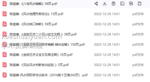 陈益峰-大全集风水精华全解绝学资料插图1