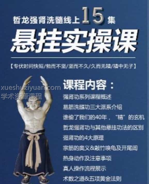 哲龙 课强肾洗髓线上15集视频 悬挂实操课程插图