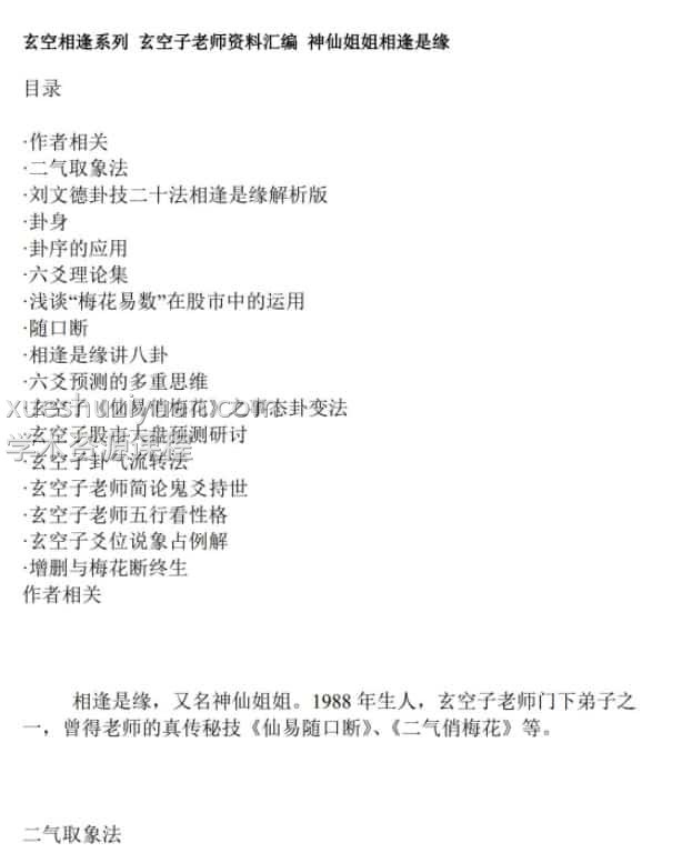 玄空子老师梅花资料汇编插图