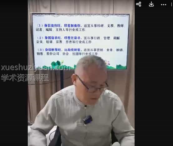 德镜老师《八字断职业私传密授》5集视频课程插图