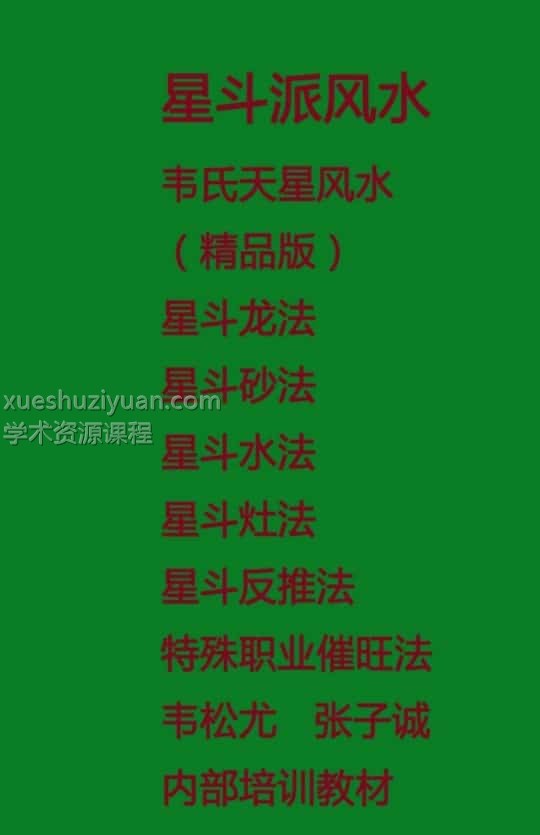 韦松尤 张子诚-星斗派风水 韦氏天星风水PDF插图 韦松尤 张子诚-星斗派风水 韦氏天星风水PDF插图