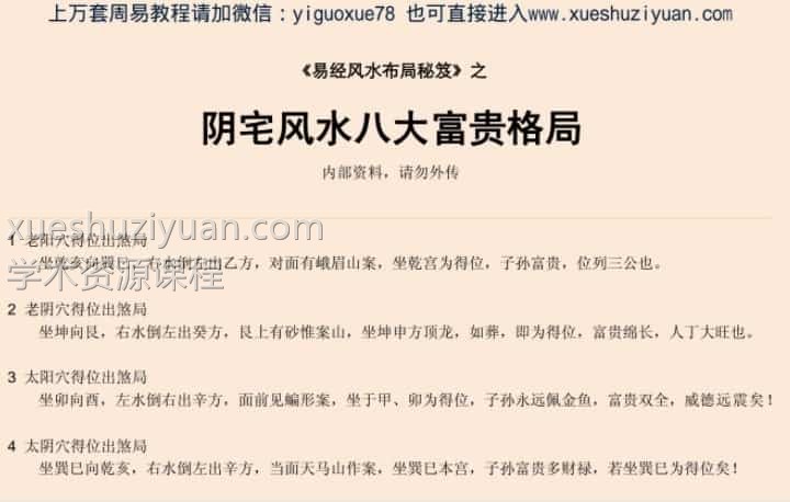 阴宅风水八大富贵格局.pdf插图