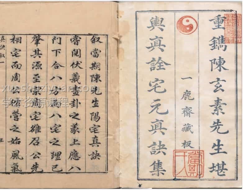 阳宅真诀.四卷.明.陈时旸著.陈泰运补.一鹿斋藏板.明天启四年刊本插图 阳宅真诀.四卷.明.陈时旸著.陈泰运补.一鹿斋藏板.明天启四年刊本插图