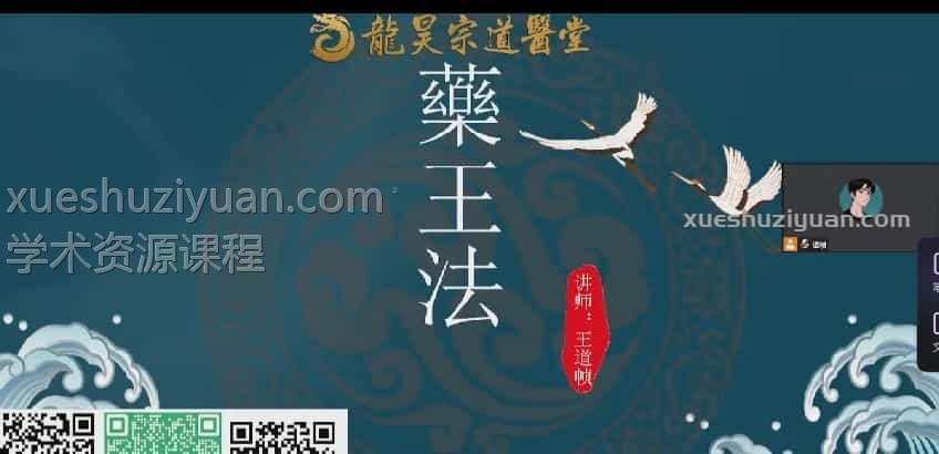 龙昊宗 王道祯 药王法课程视频插图2
