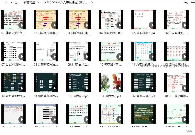 安易芳  六爻中级课程视频合集96集插图