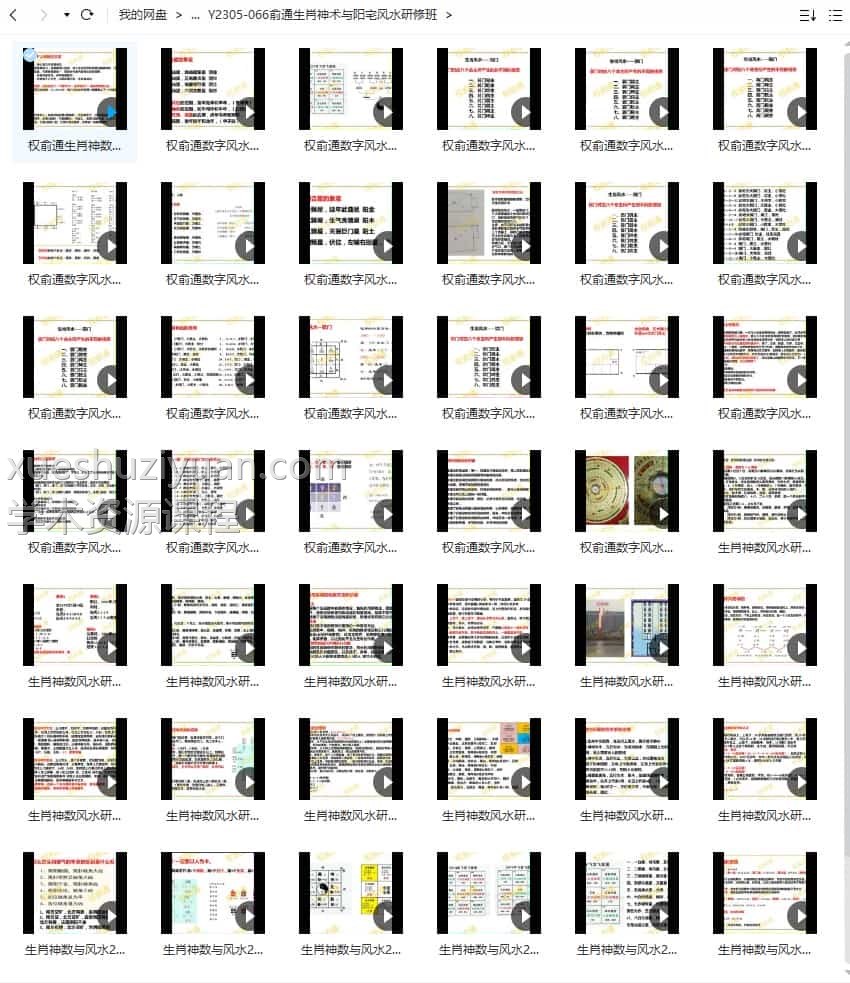 权俞通生肖神术与阳宅风水研修班47集视频课程插图1