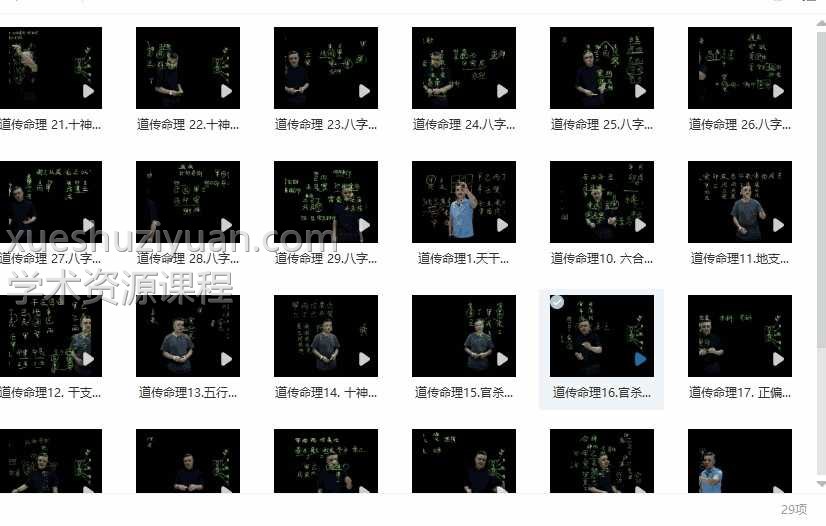 九岳山人 四柱八字基础29集视频课程插图