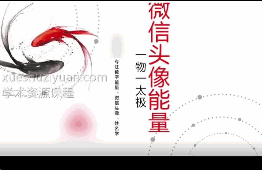 相宇微信头像预测术12集视频课程插图