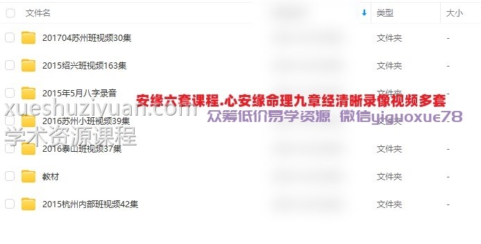 安缘六套课程.心安缘命理九章经清晰录像视频多套，共281集视频，送近40集录音插图