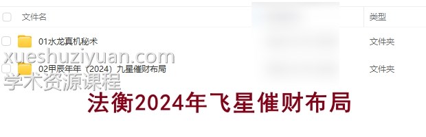 法衡2024年飞星催财布局插图