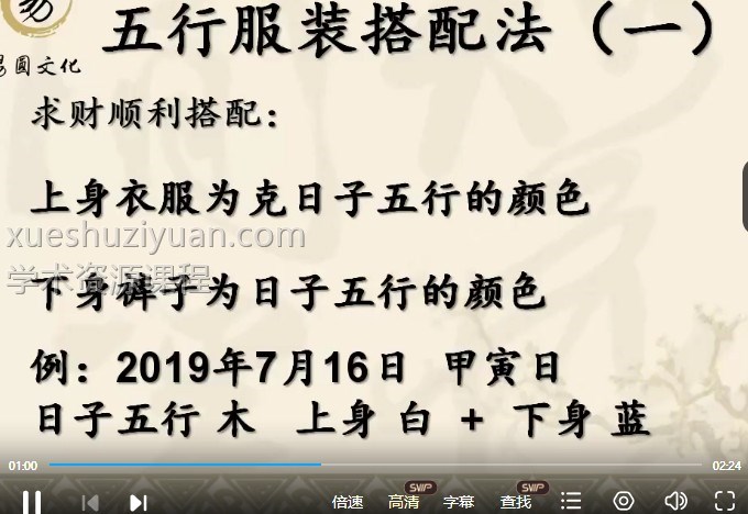 五行穿搭+一秒神断 黄文宏  小六壬一秒神断四集视频插图1