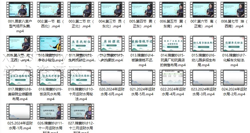 三姐《居家八宫户型气场》27集视频插图