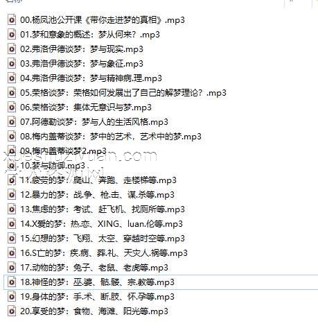 杨凤池梦与意象  释梦理论+技术+实景梦例【糖·微课20讲】插图