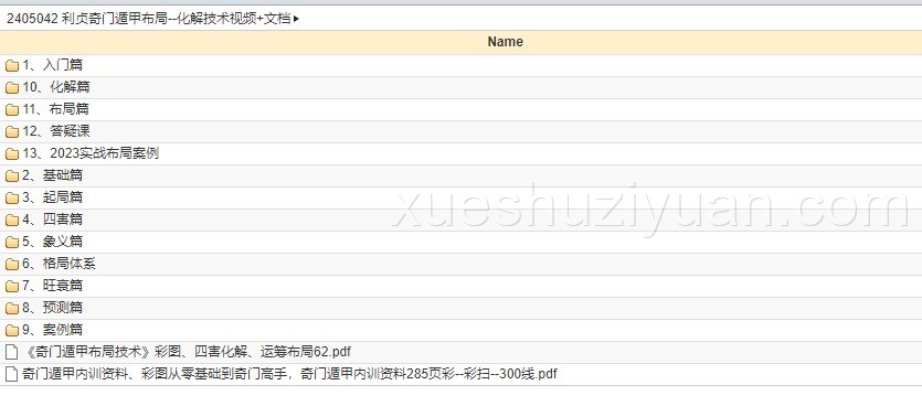 利贞奇门遁甲布局–化解技术视频+文档插图